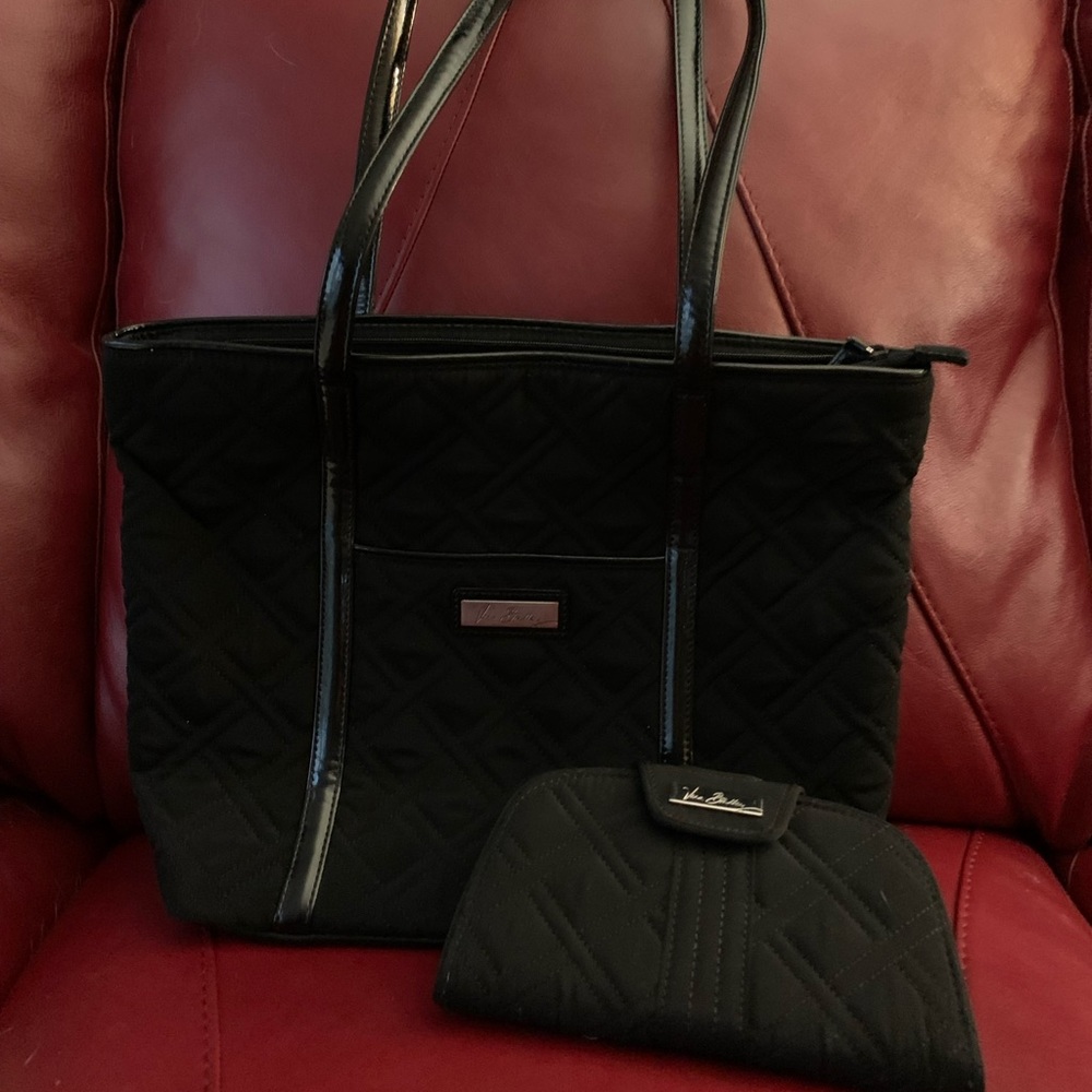 Vera Bradley Tote Bag and Wallet Set